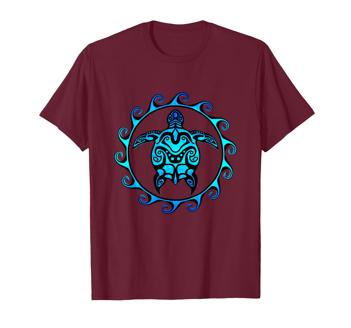Tribal Hawaiian Maori Sun Sea Turtle Island T-shirt T-Shirt