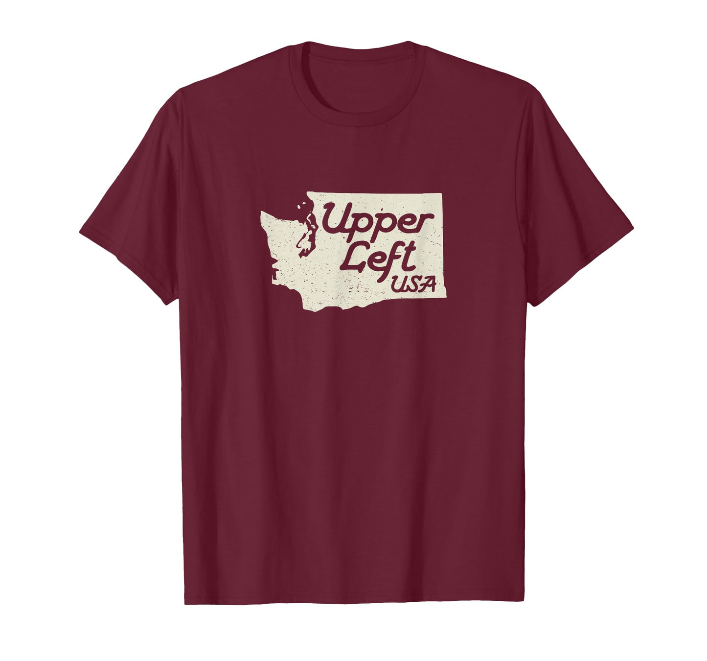 Upper Left USA T Shirt PNW Pacific Northwest tee T-Shirt