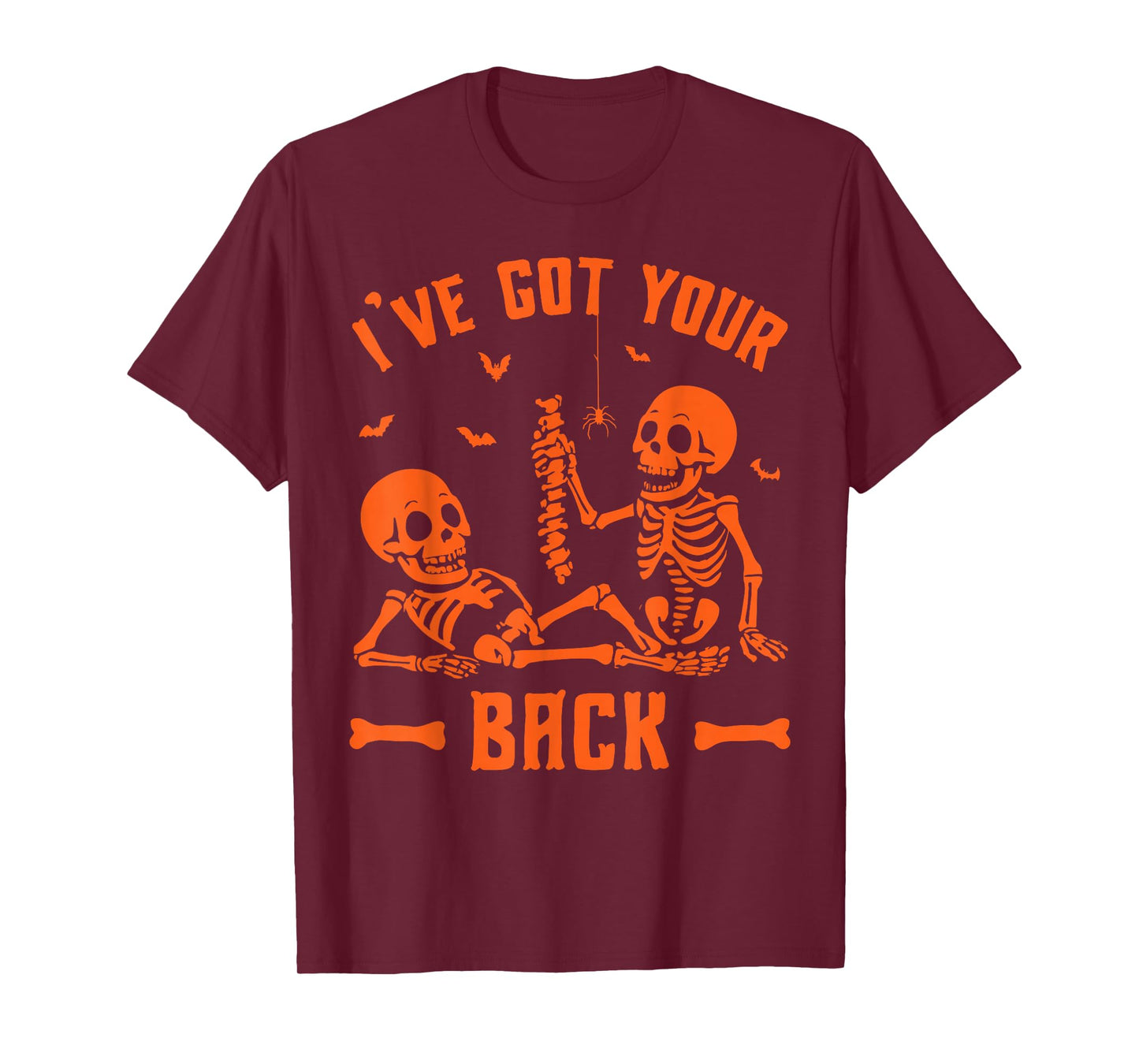 I’ve Got Your Back Funny Spooky Skeleton Halloween Costume T-Shirt