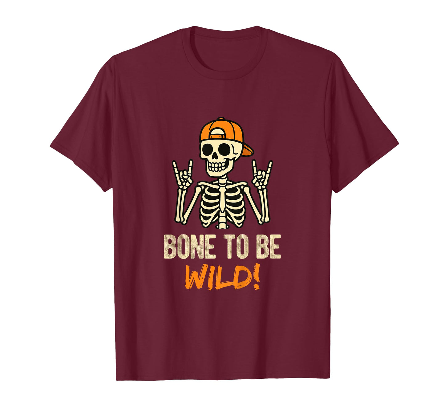Rock Skeleton Bone to be Wild Kids Toddler Teens T-Shirt