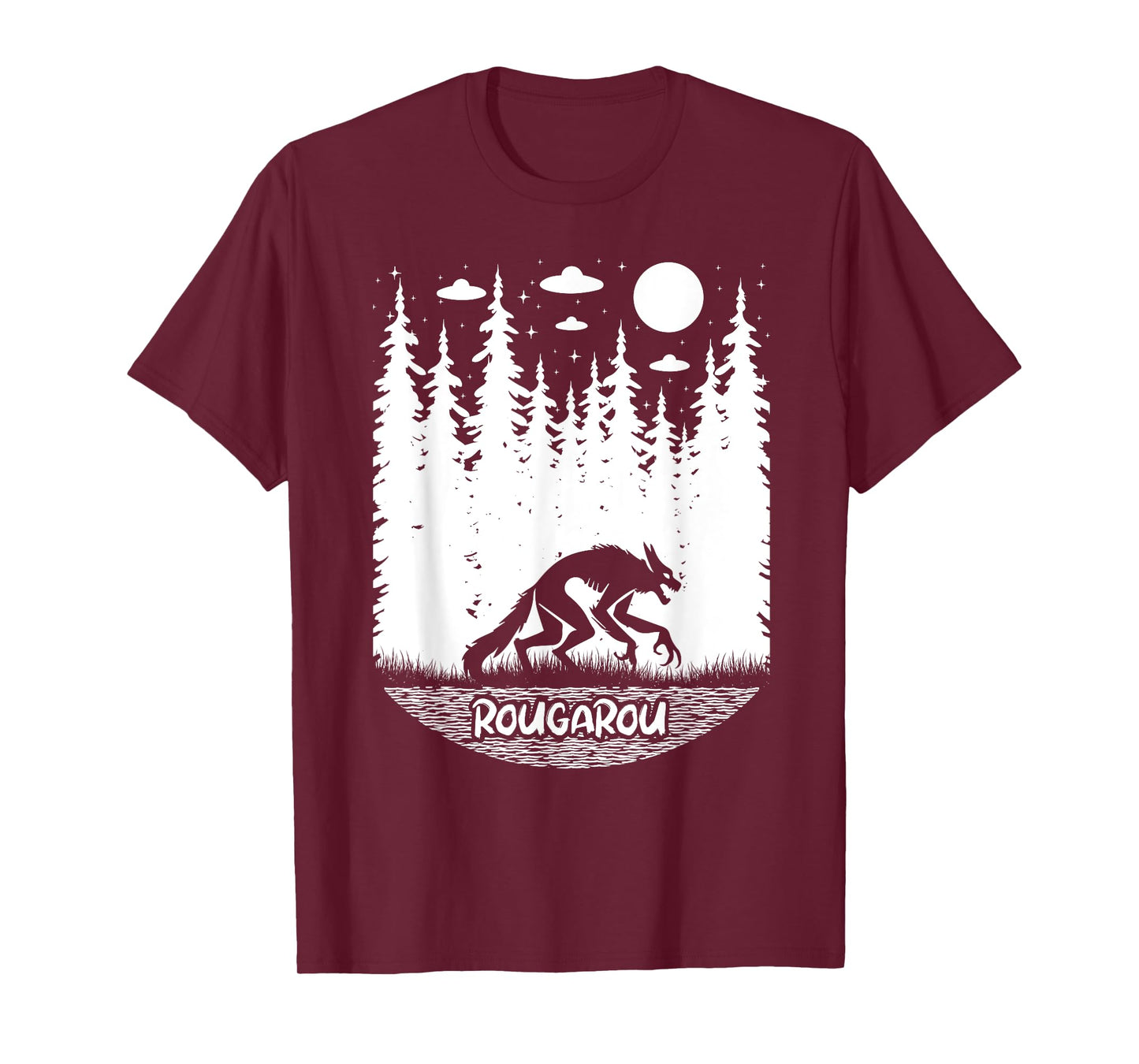 Funny Cryptid Rougarou Ufos Folklore Creature Cryptozoology T-Shirt