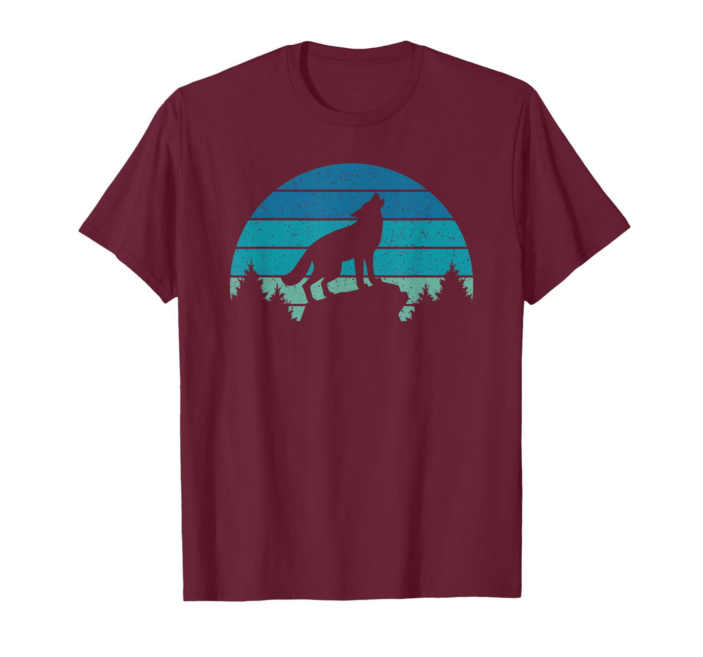 Wolf Retro Wild Animal Wildlife Wolves Men Women Kids T-Shirt