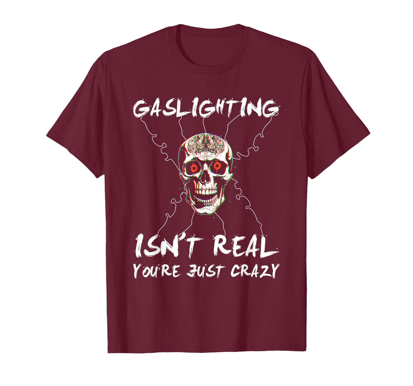 Funny Skeleton Meme Gaslighting Bootleg Cringe OnlySlightly T-Shirt