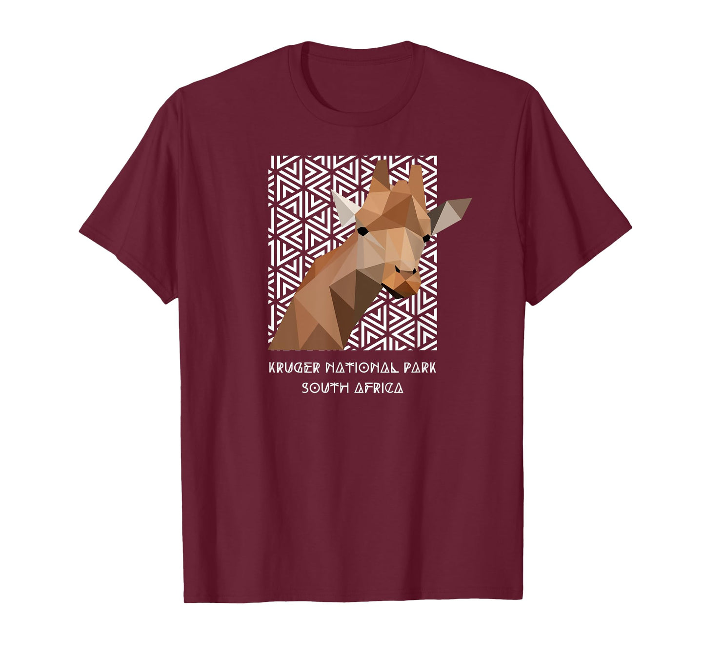 Kruger National Park South Africa Safari Geometric Giraffe T-Shirt