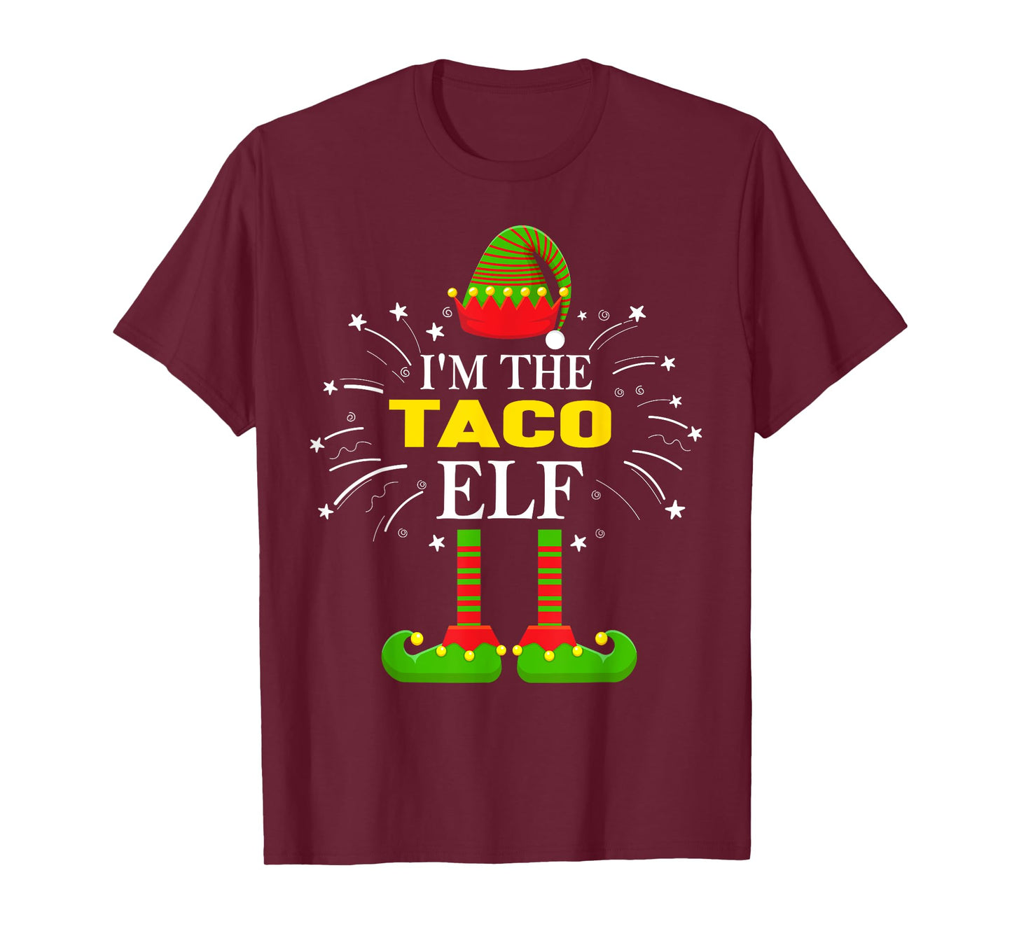 I'm The Taco Elf Matching Funny Family Elf Christmas Gifts T-Shirt