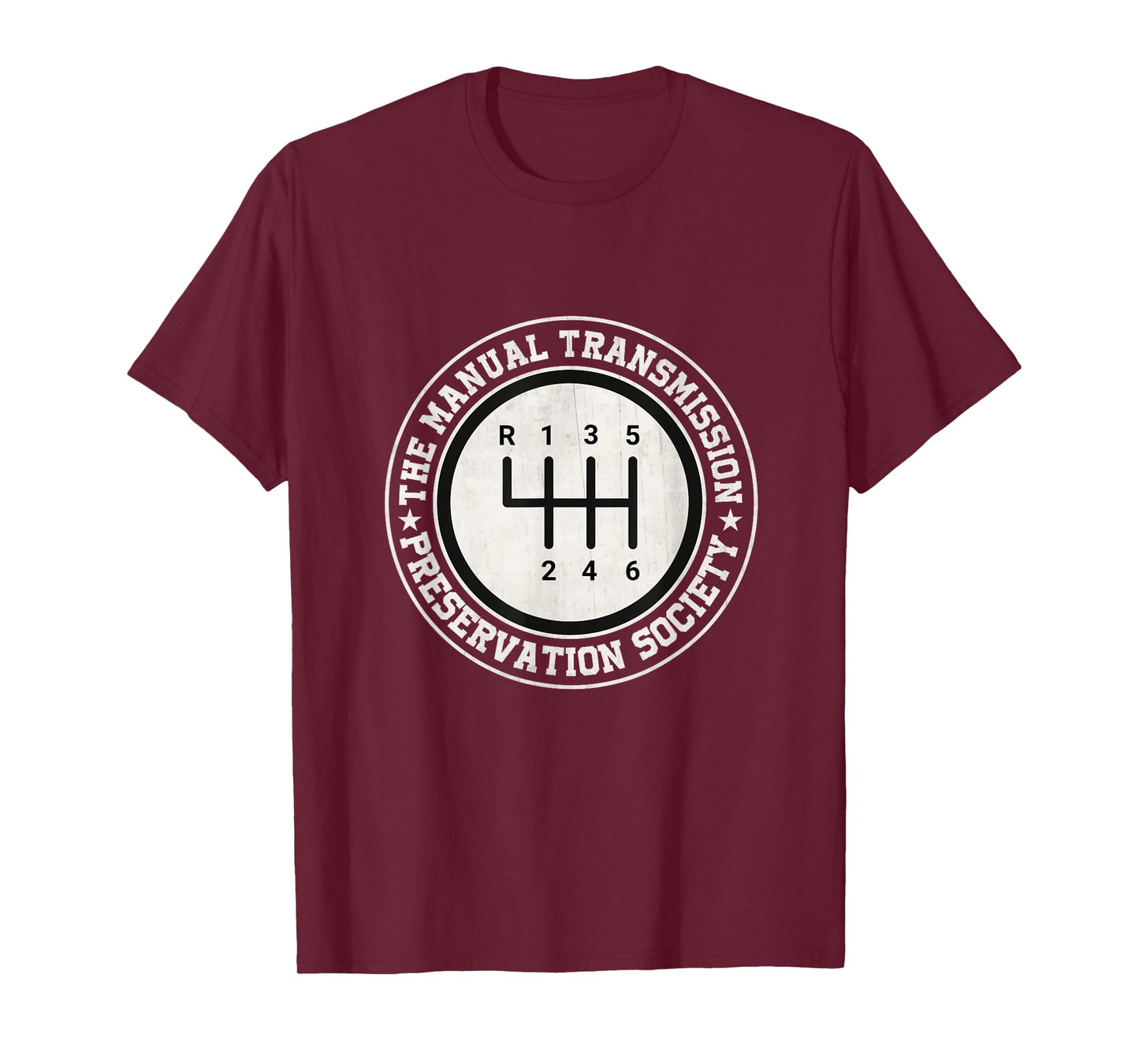 Manual Transmission Preservation Society 3 Pedals 6 Speed T-Shirt