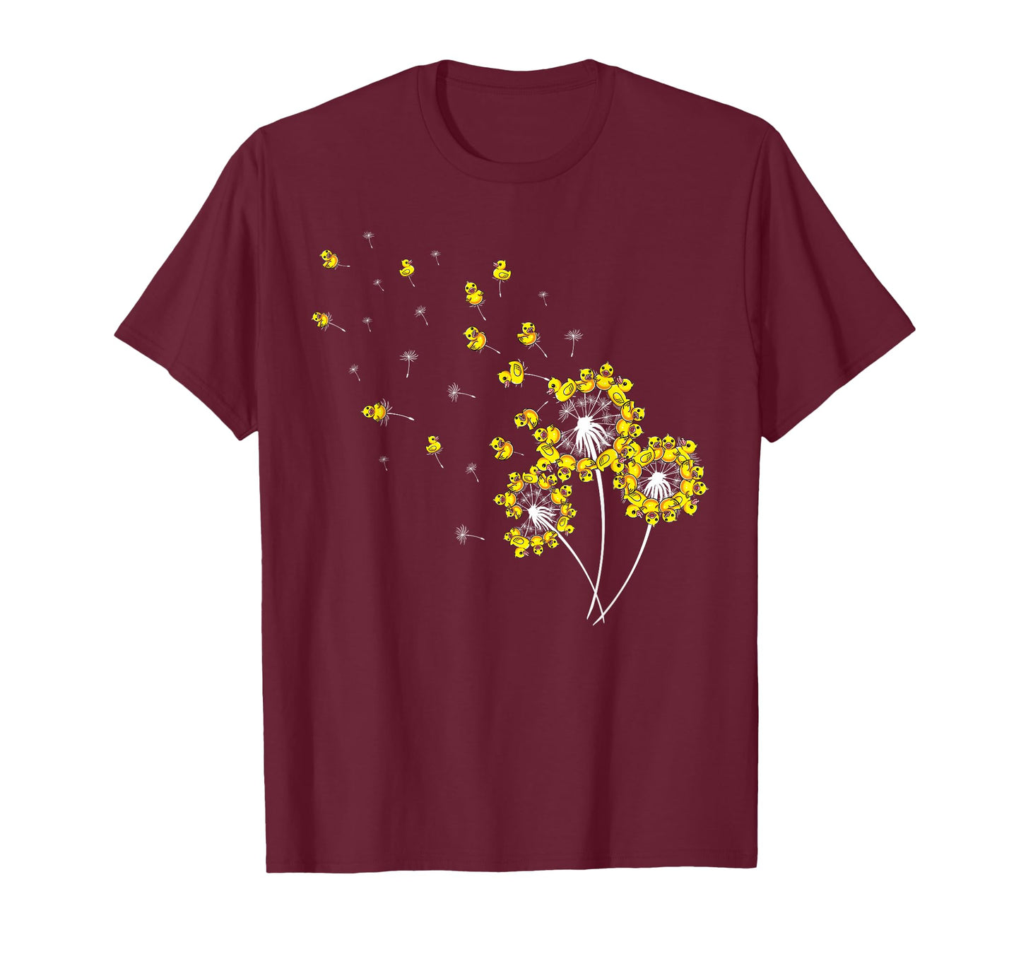 Rubber Duck Dandelions Cute Rubber Duckie Bath Toy Funny T-Shirt
