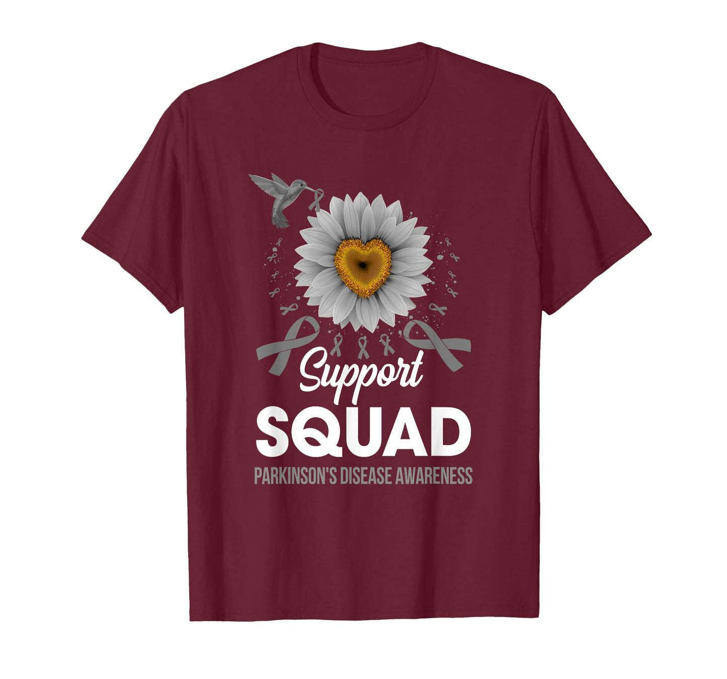 Support Squad Parkinson's Disease Awareness Sunflower T-Shirt