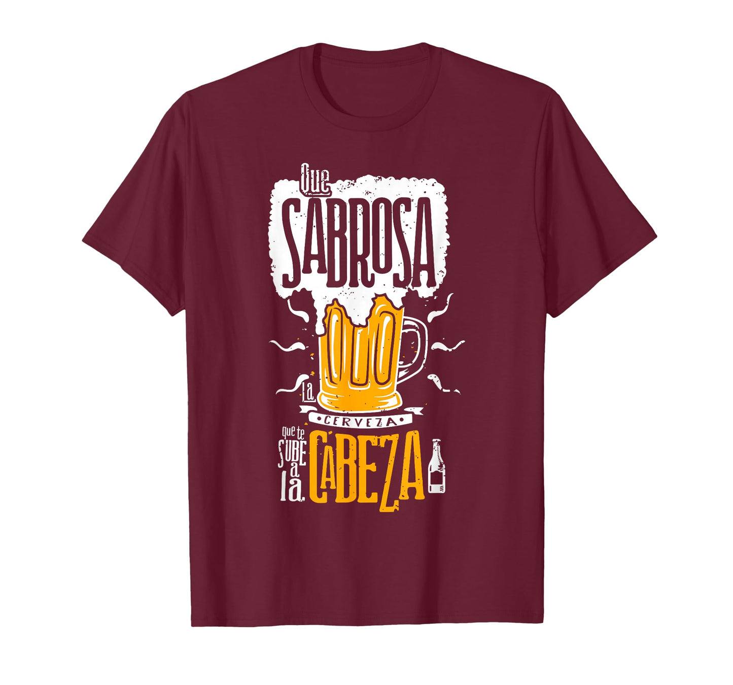 Cerveza Spanish Beer Lover Funny Sayings Mexicans Drinking T-Shirt