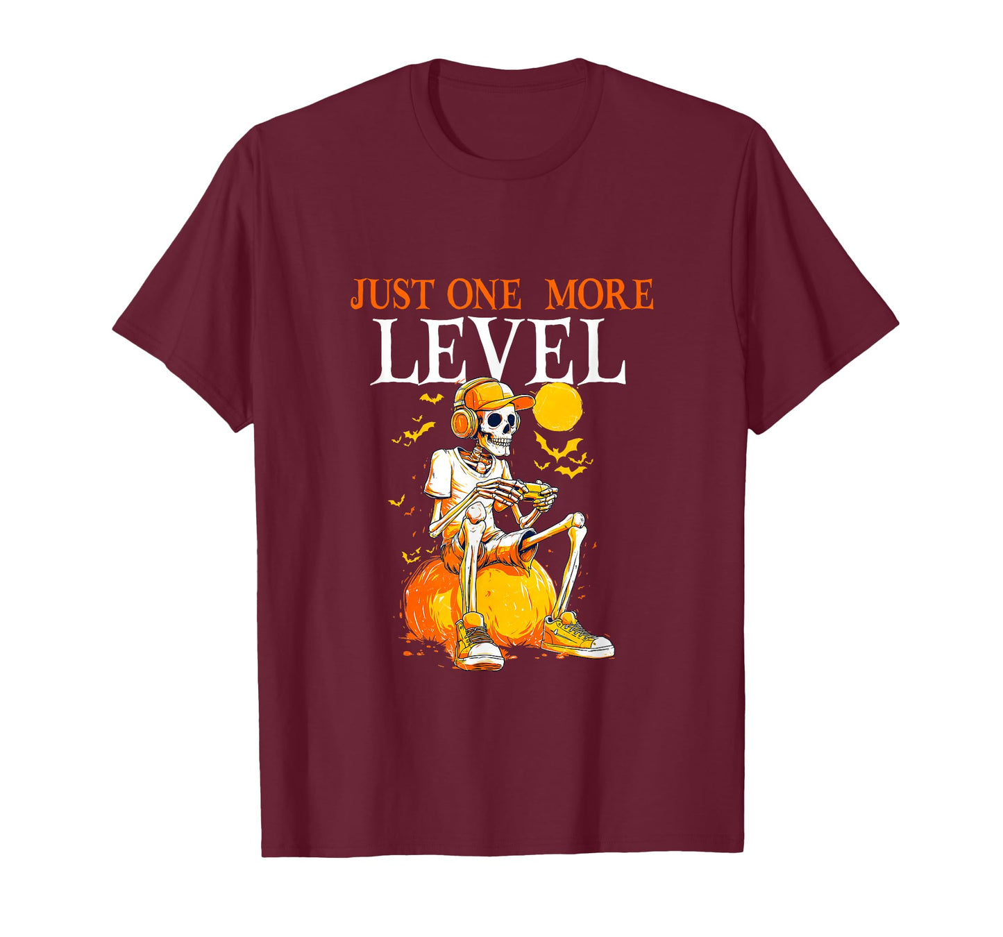 Just One More Level Gamer Skeleton Halloween T-Shirt