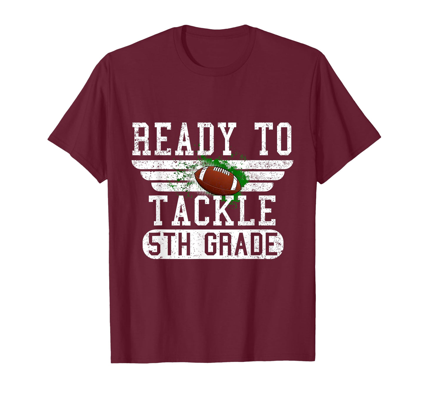Ready To Tackle 5th Grade Football First Day Sport Boys T-Shirt