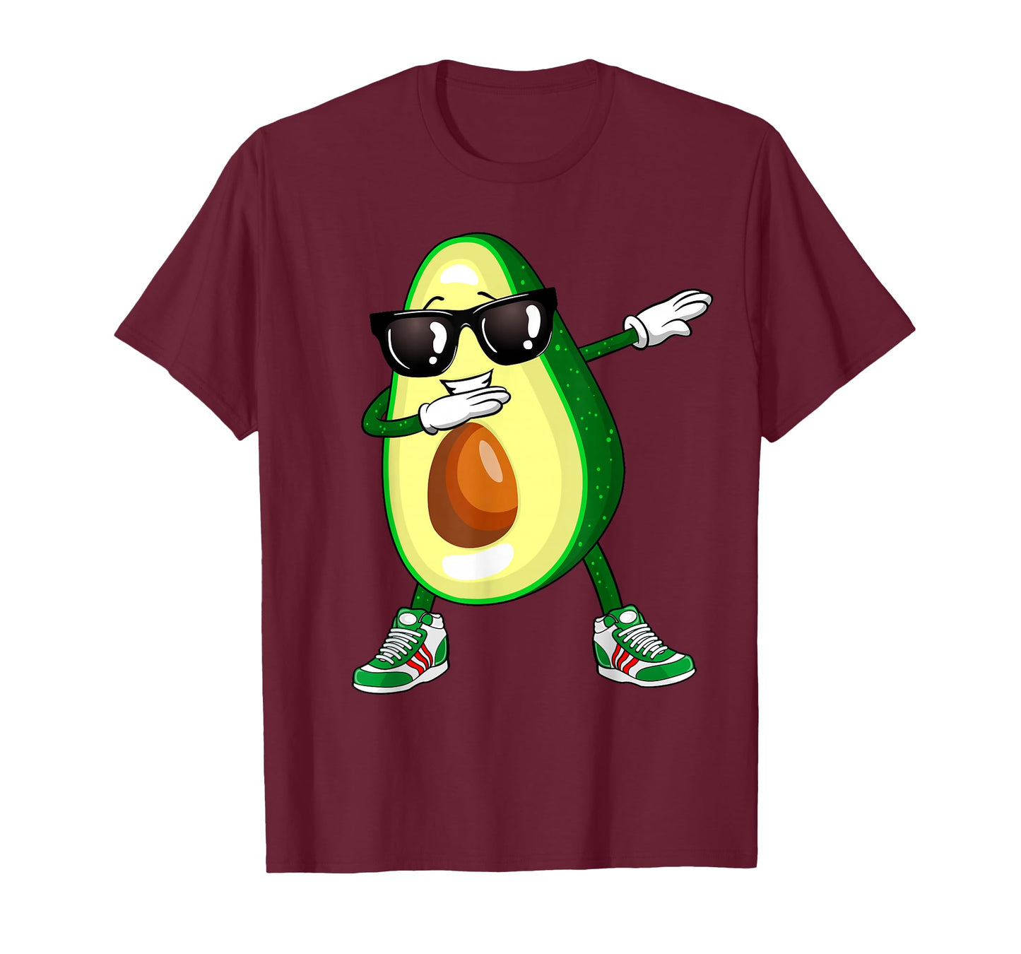 Dabbing Avocado Shirt Funny Vegan Food Lover Tee Kids Women T-Shirt