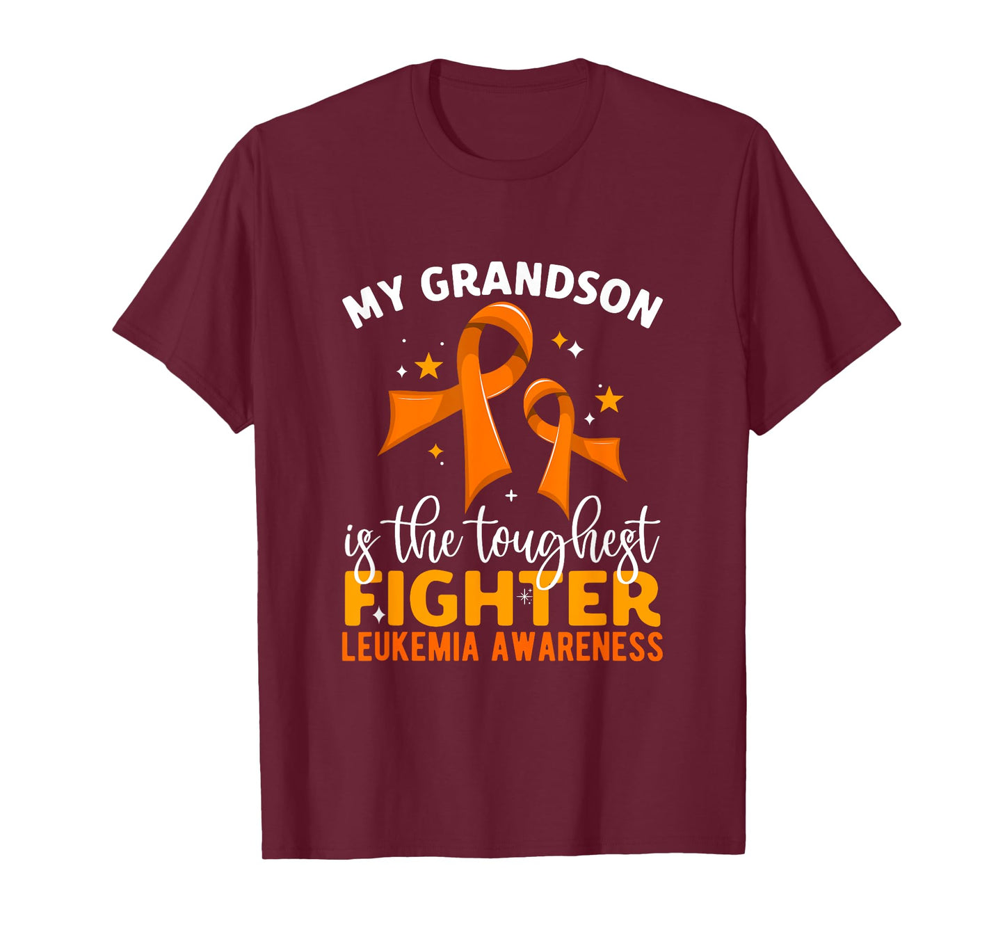My Grandson Is The Toughest Fighter Leukemia Awareness T-Shirt