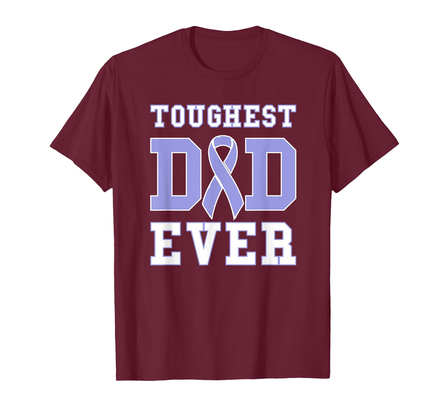 Toughest Dad Ever - Esophageal Cancer Awareness Ribbon T-Shirt
