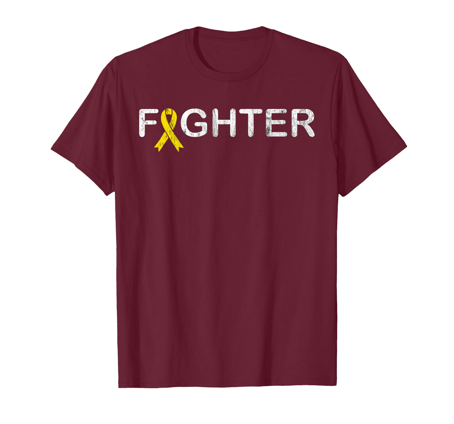 Bone Cancer Fighter T-Shirt - Sarcoma Yellow Ribbon Shirt T-Shirt