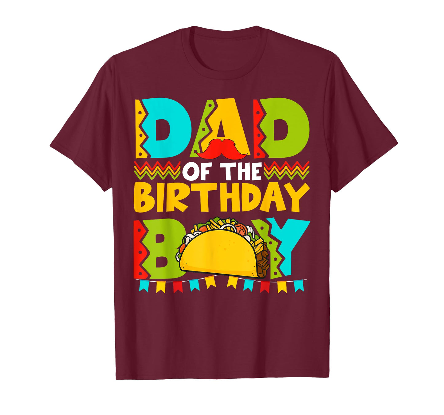 Dad of the Birthday Boy Taco Twosday Mexican Birthday T-Shirt