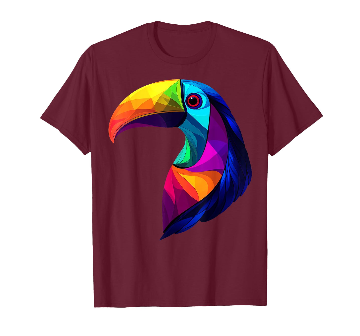 Colorful Toucan Vibrant Rainforest Jungle Animals Black T-Shirt