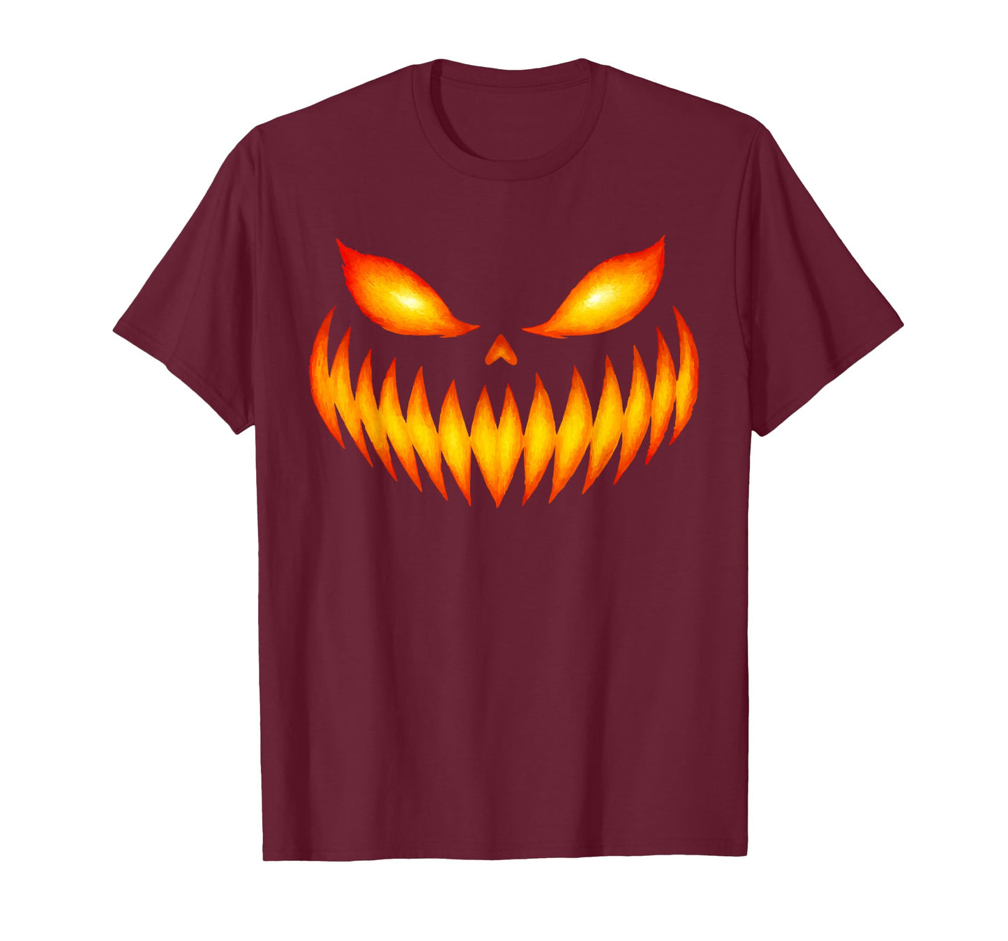 Jack O Lantern Scary Spooky Pumpkin Face Halloween T-Shirt