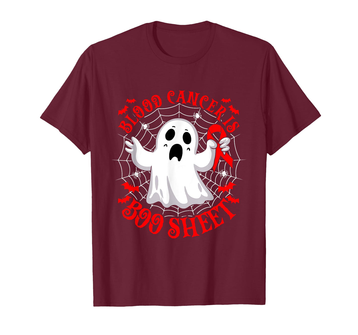 Blood Cancer is Boo Sheet Halloween Costume T-Shirt