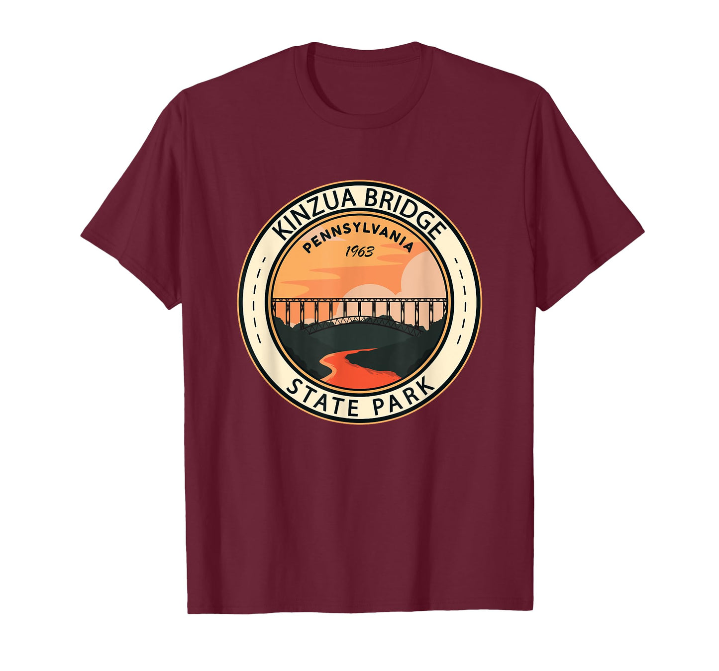 Kinzua Bridge State Park Pennsylvania Badge Vintage T-Shirt