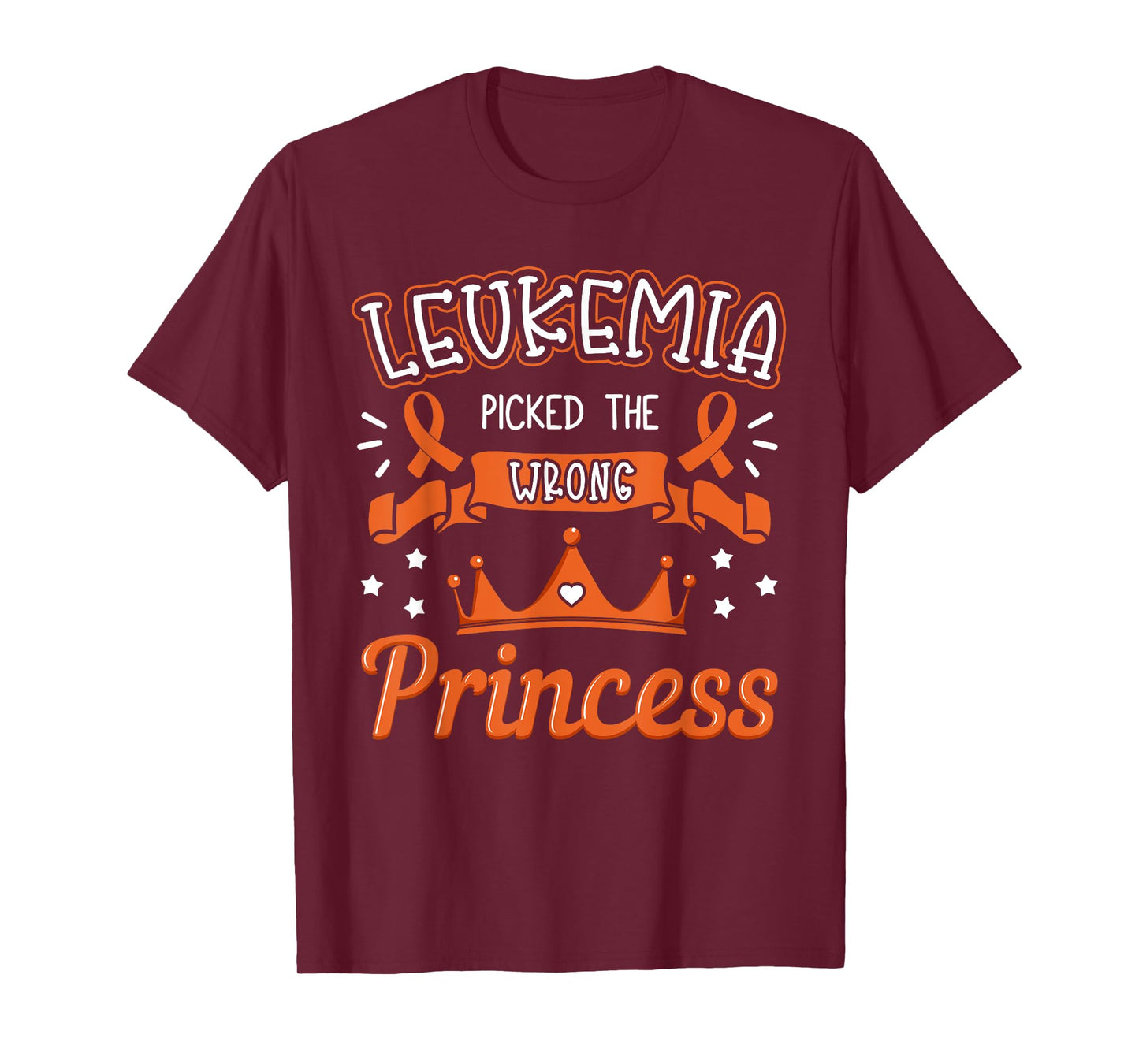 Leukemia Picked The Wrong Princess Cancer Awareness Women T-Shirt