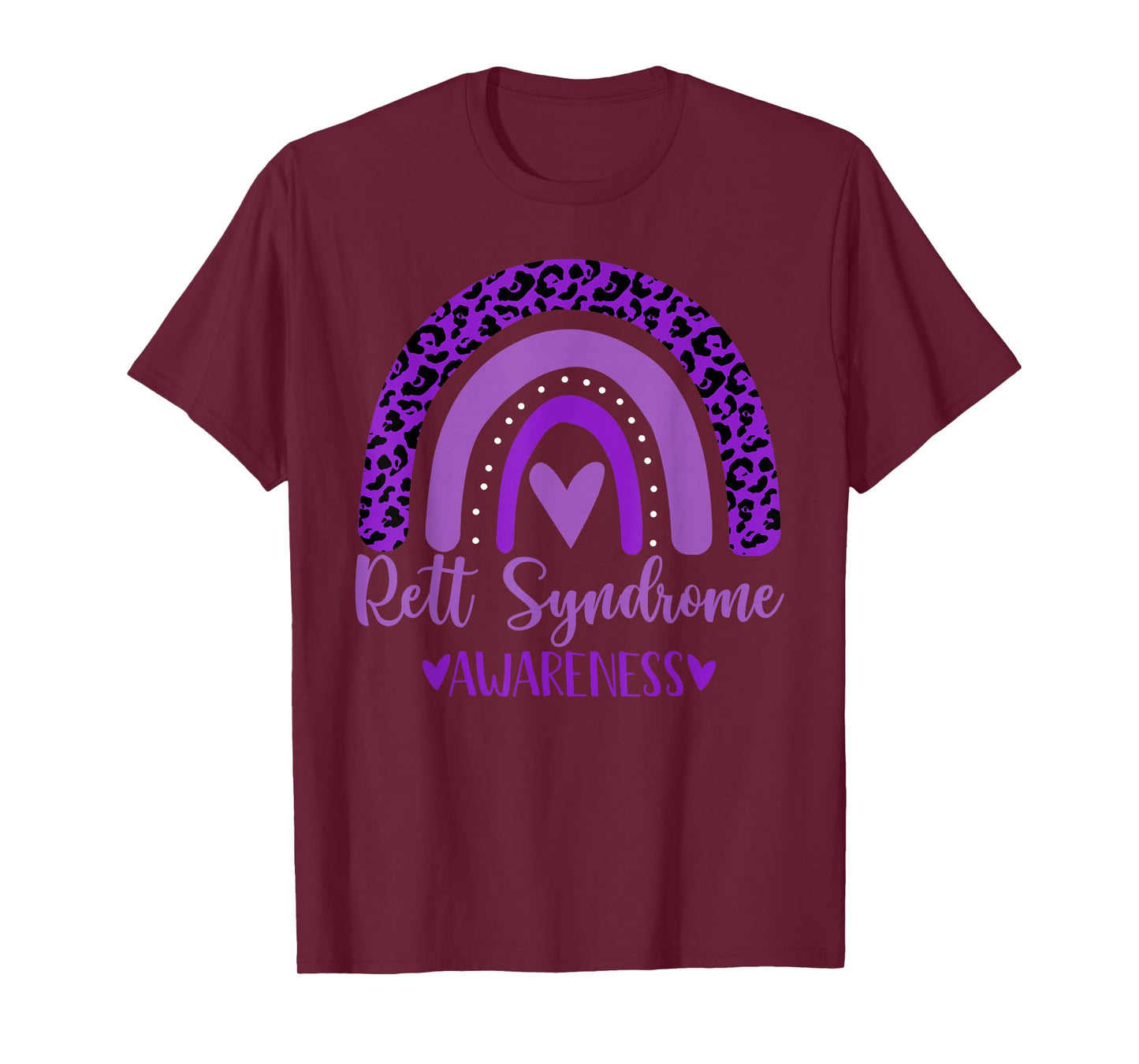 we wear Purple rainbow awsewome for Rett Syndrome Awareness T-Shirt