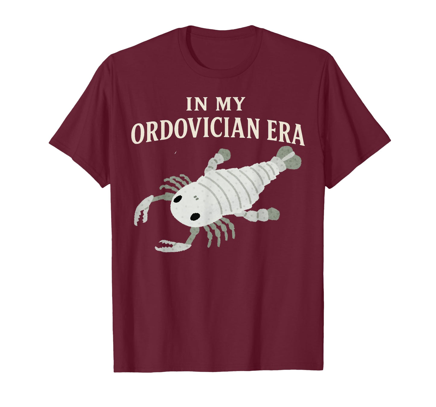 Ordovician Era Eurypterid Fossil Paleontology Science Nerd T-Shirt