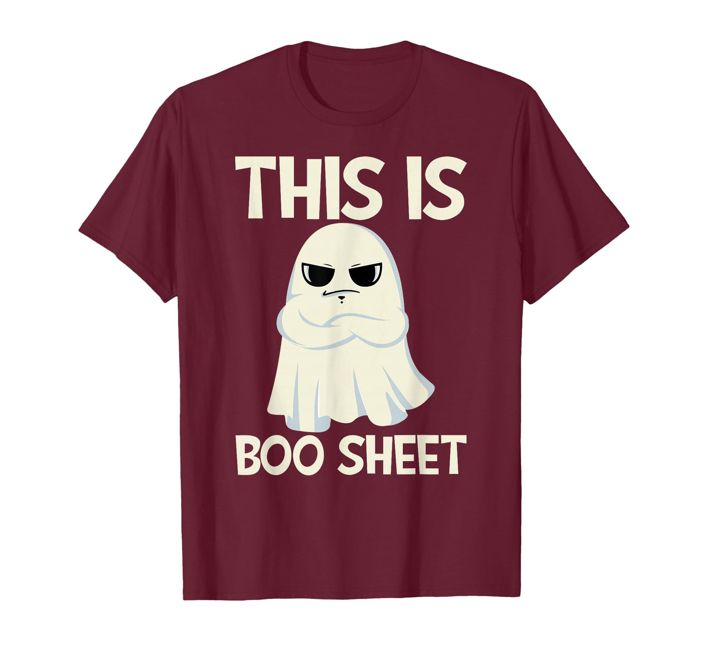 This is Boo Sheet Ghost Retro Halloween Costume Men Women T-Shirt