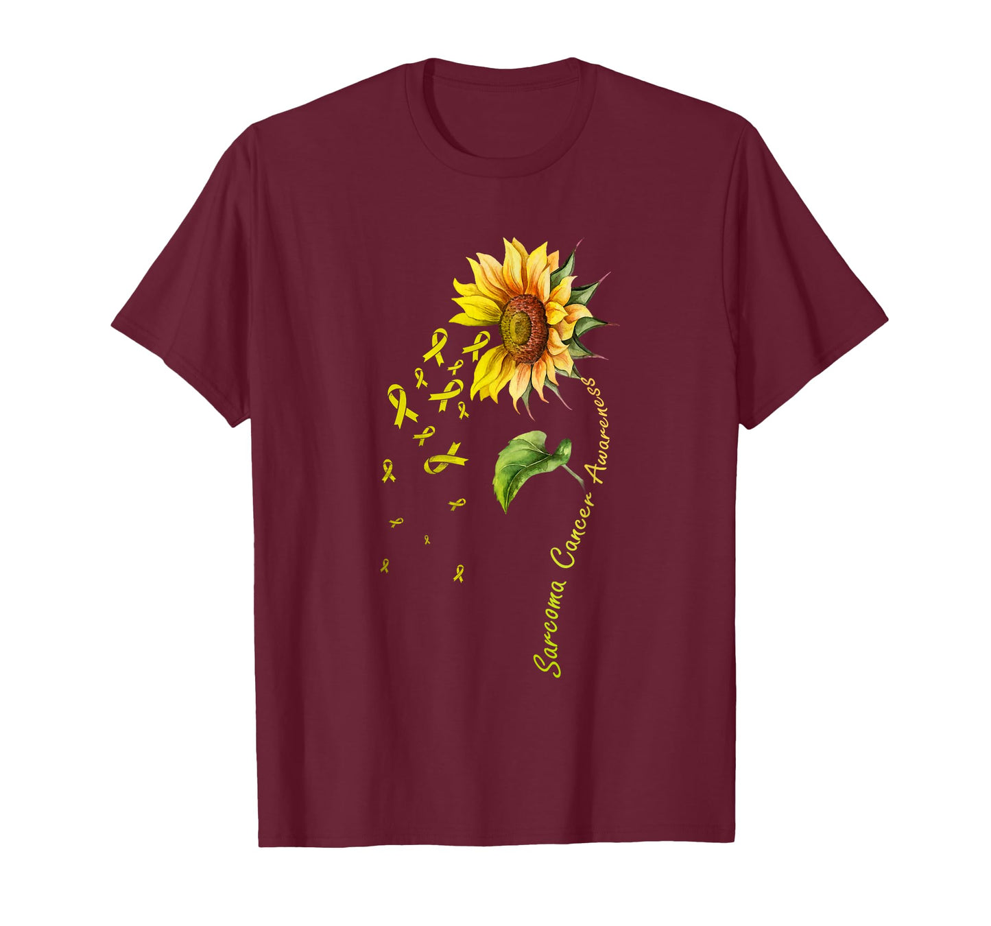 Sarcoma Cancer Awareness Sunflower Shirt T-Shirt