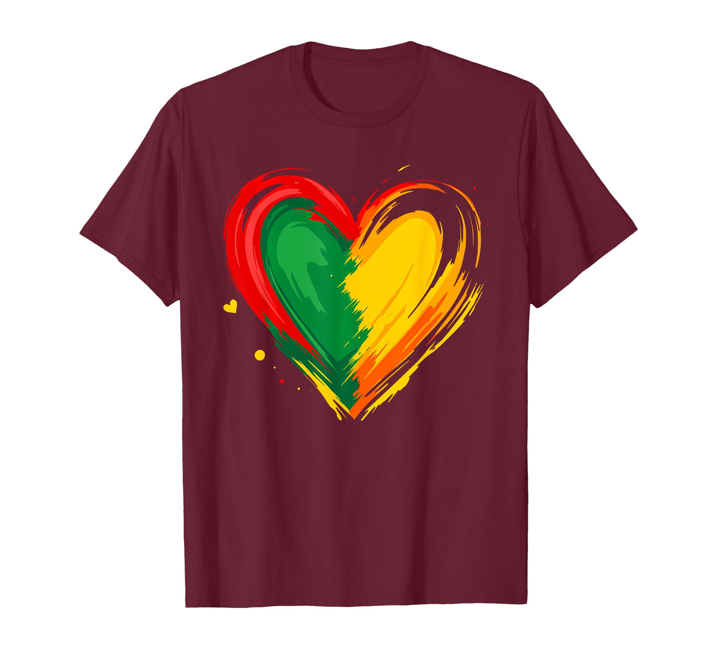 African Heart Black History Month African American T-Shirt