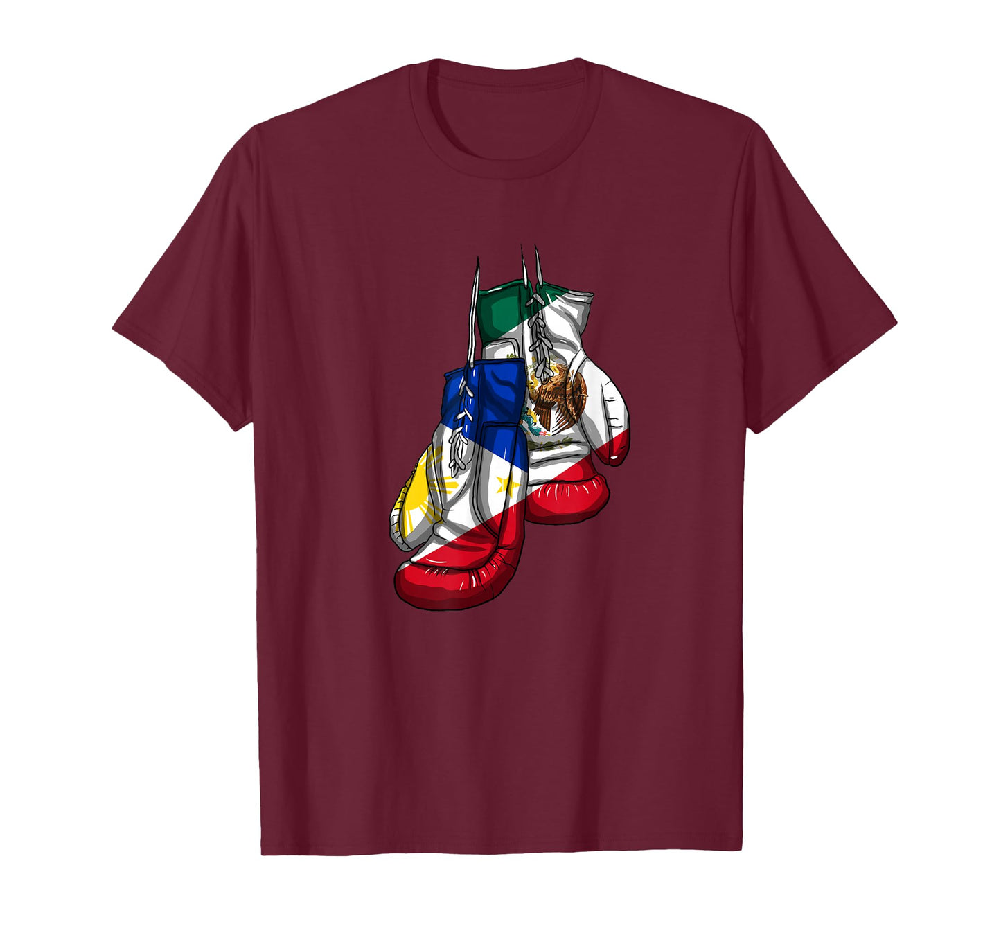 Philippines Mexico Filipino Mexipino Flag Day Mexican Boxing T-Shirt