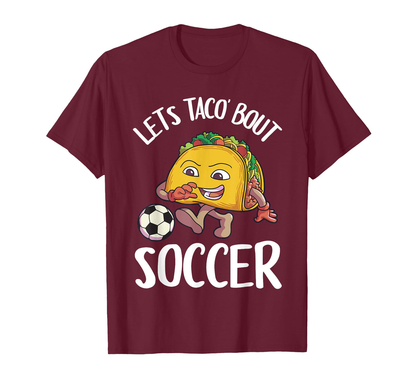 Funny Soccer Shirt Kids Men Taco Lover Gift T-Shirt