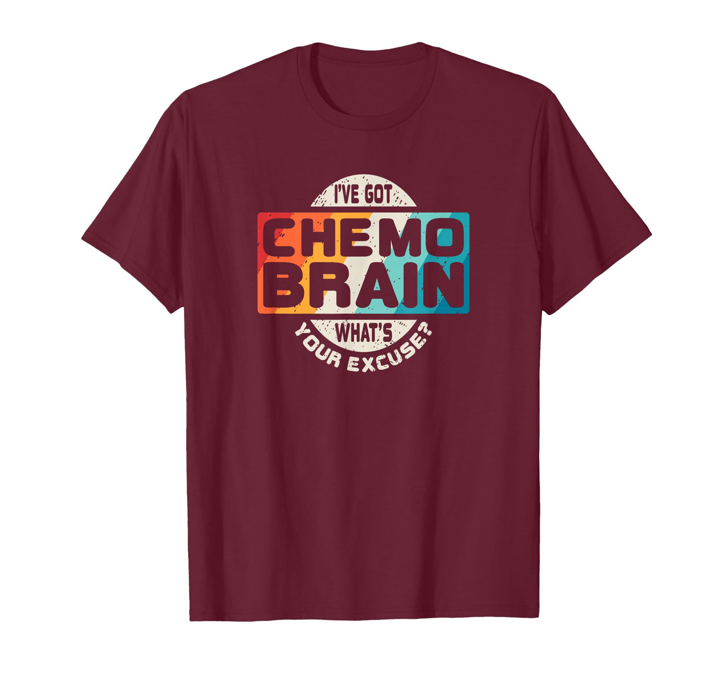 Cancer T Shirt Chemo Brain Retro Awareness Gift T-Shirt