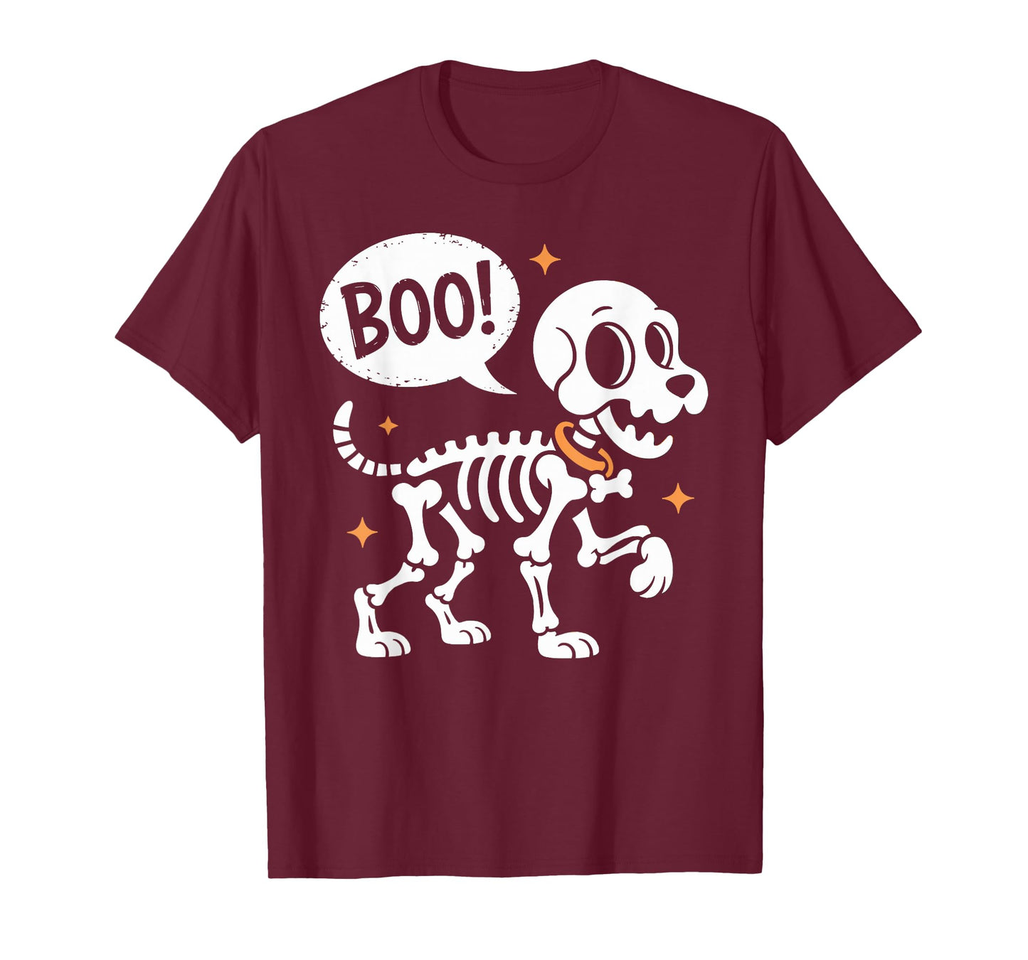 Cute Skeleton Dog Boo! Spooky Puppy Halloween T-Shirt