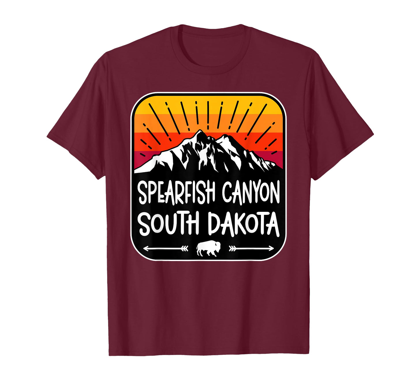 Spearfish Canyon South Dakota Vintage Mountain Sunset T-Shirt