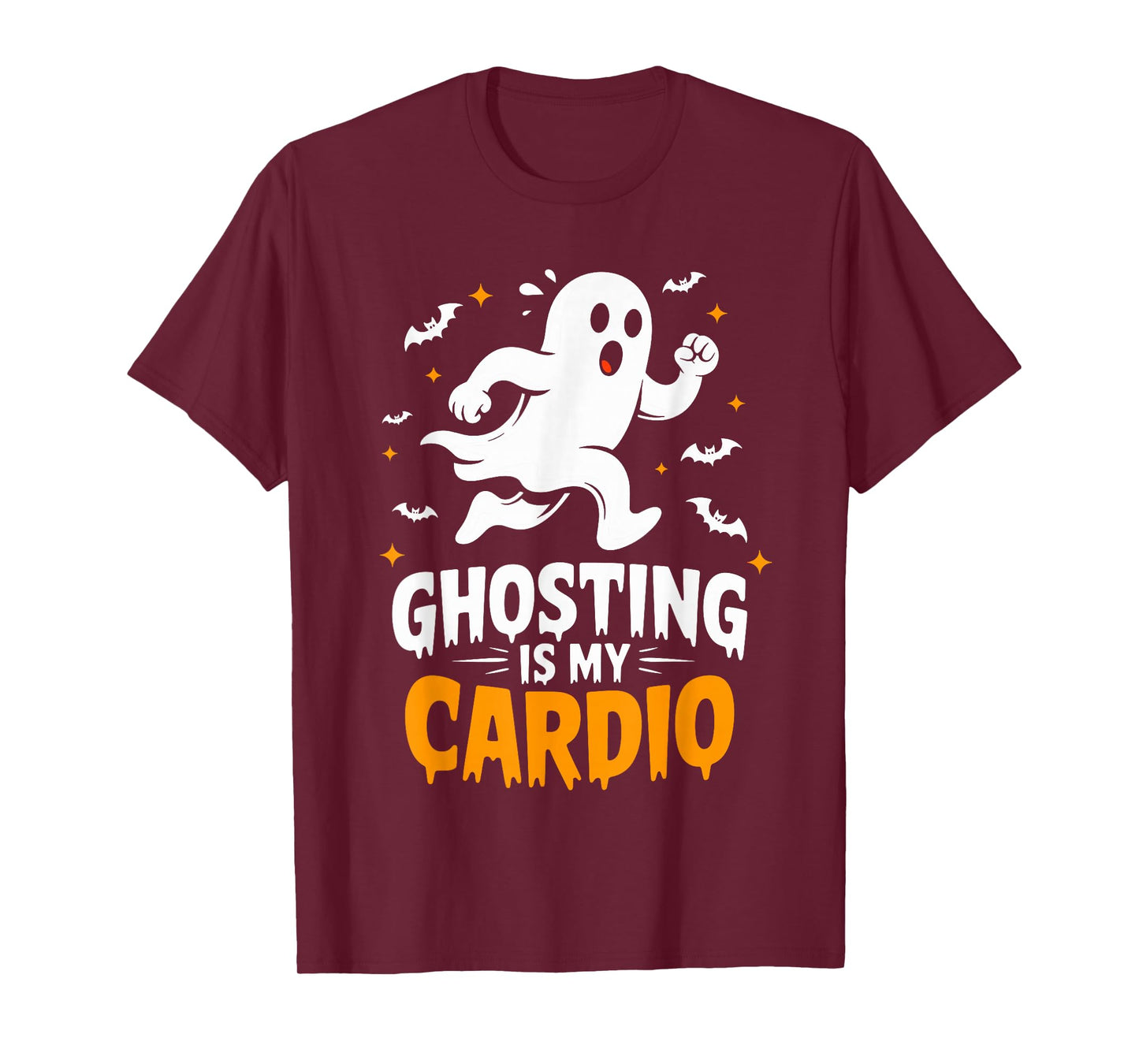Ghosting is My Cardio Humor Costume Funny Halloween Ghost T-Shirt