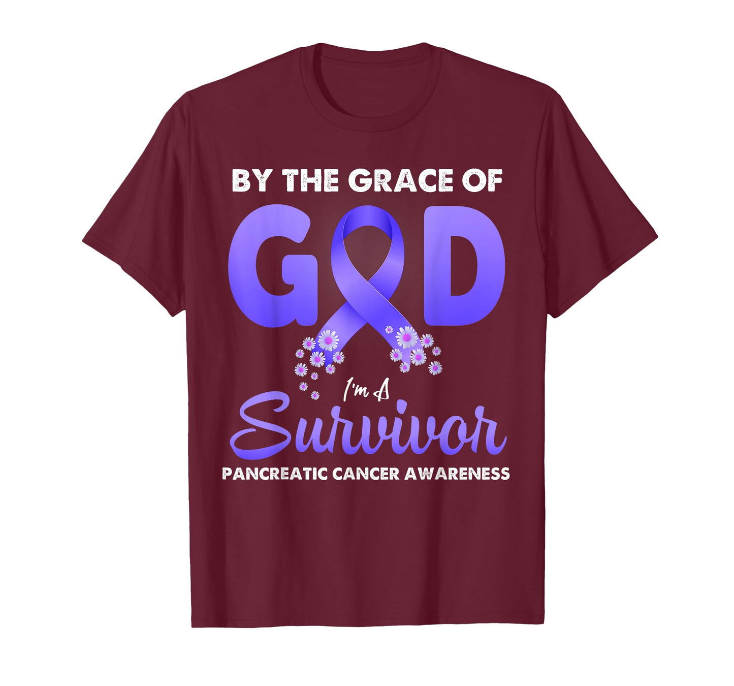By The Grace God I'm A Survivor Pancreatic Cancer Survivor T-Shirt