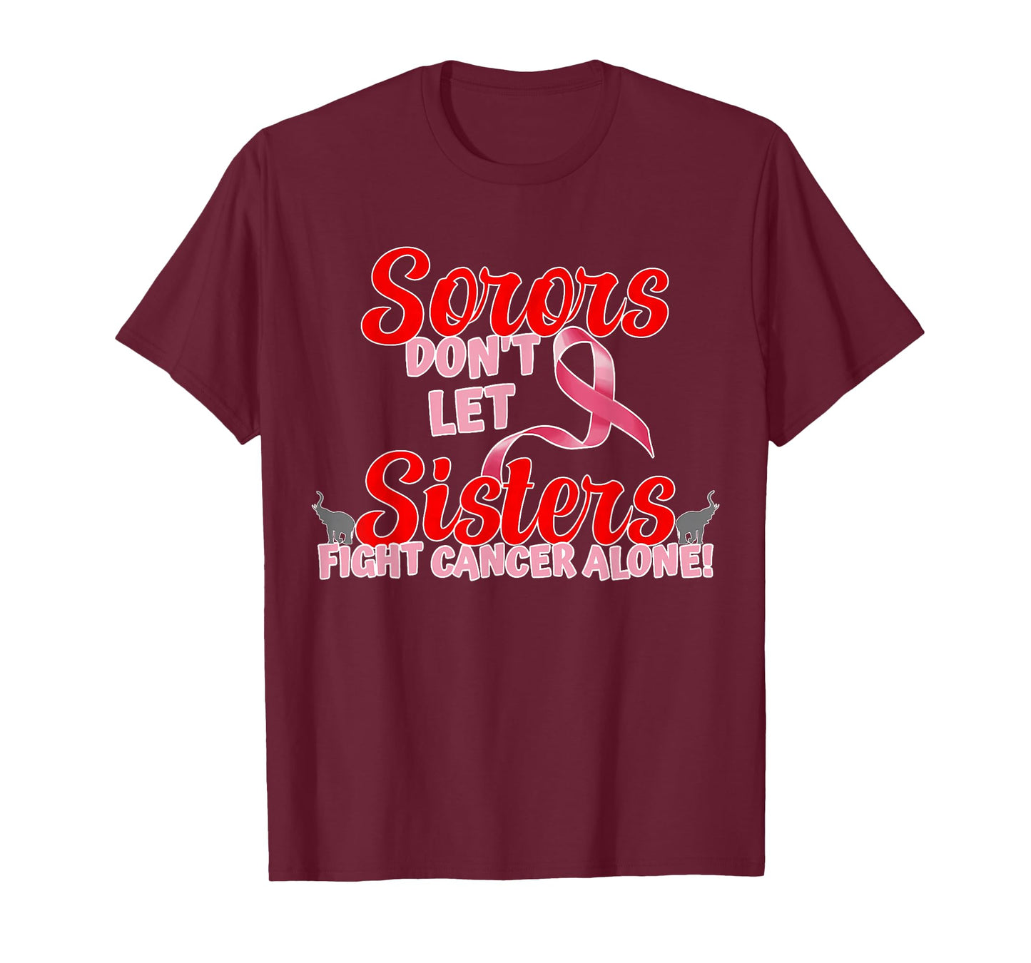 Deltas Wear Pink Breast Cancer Awareness Pink Ribbon T-Shirt