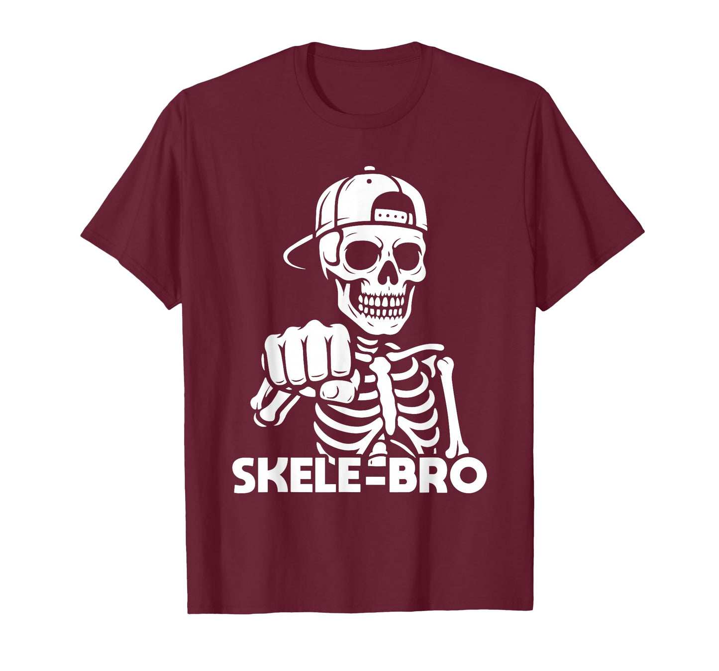 Skele-Bro Hip Hop Funny Skeleton Halloween T-Shirt