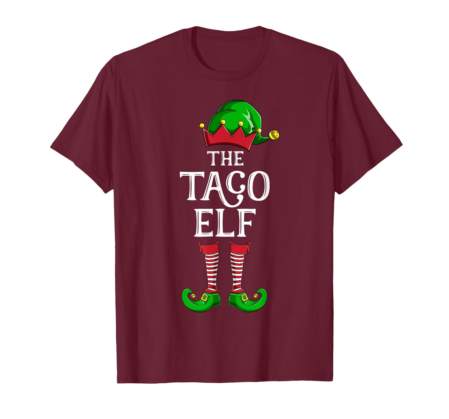 Taco Elf Matching Family Group Christmas Party Pajama T-Shirt