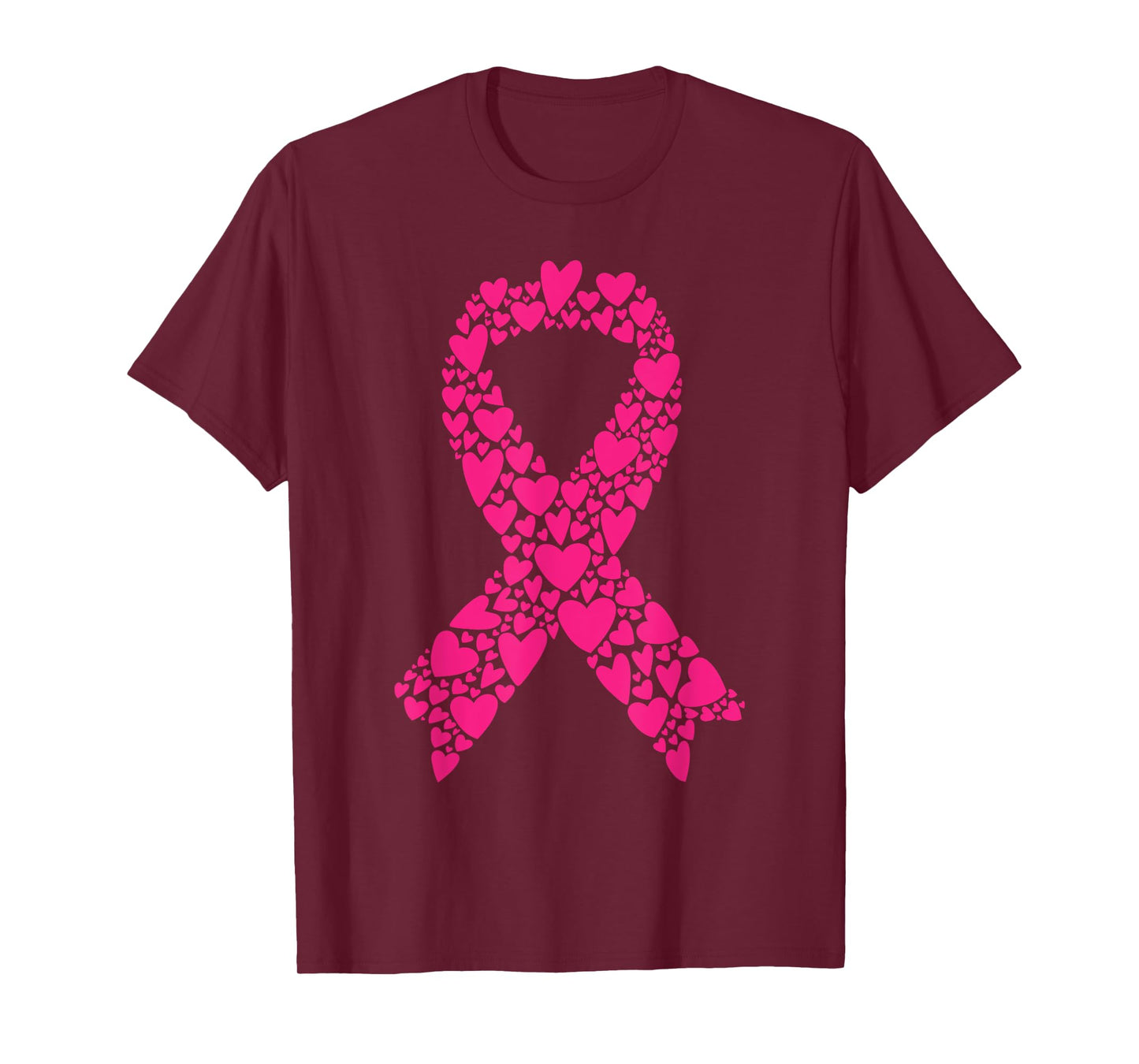 Cute Pink Ribbon Breast Cancer Awareness Women Men Kids T-Shirt