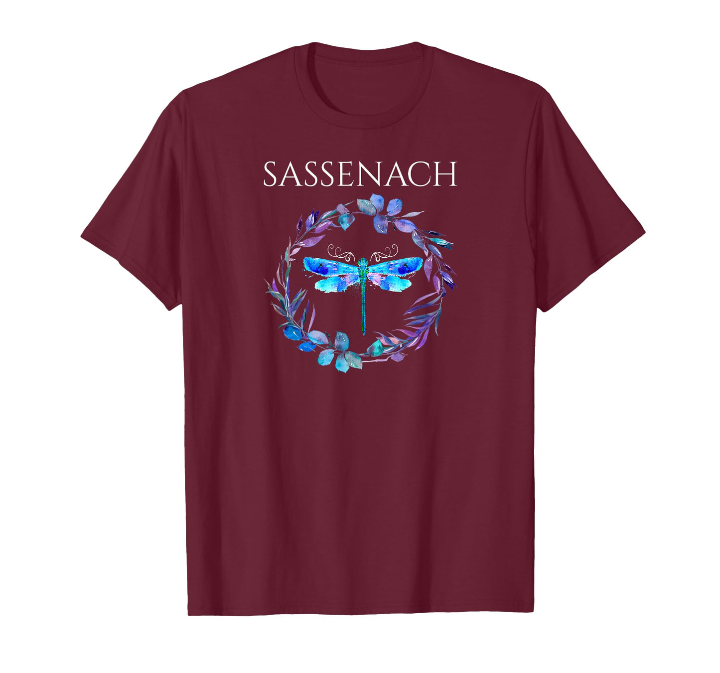 Sassenach Dragonfly Flower Flowers T-Shirt