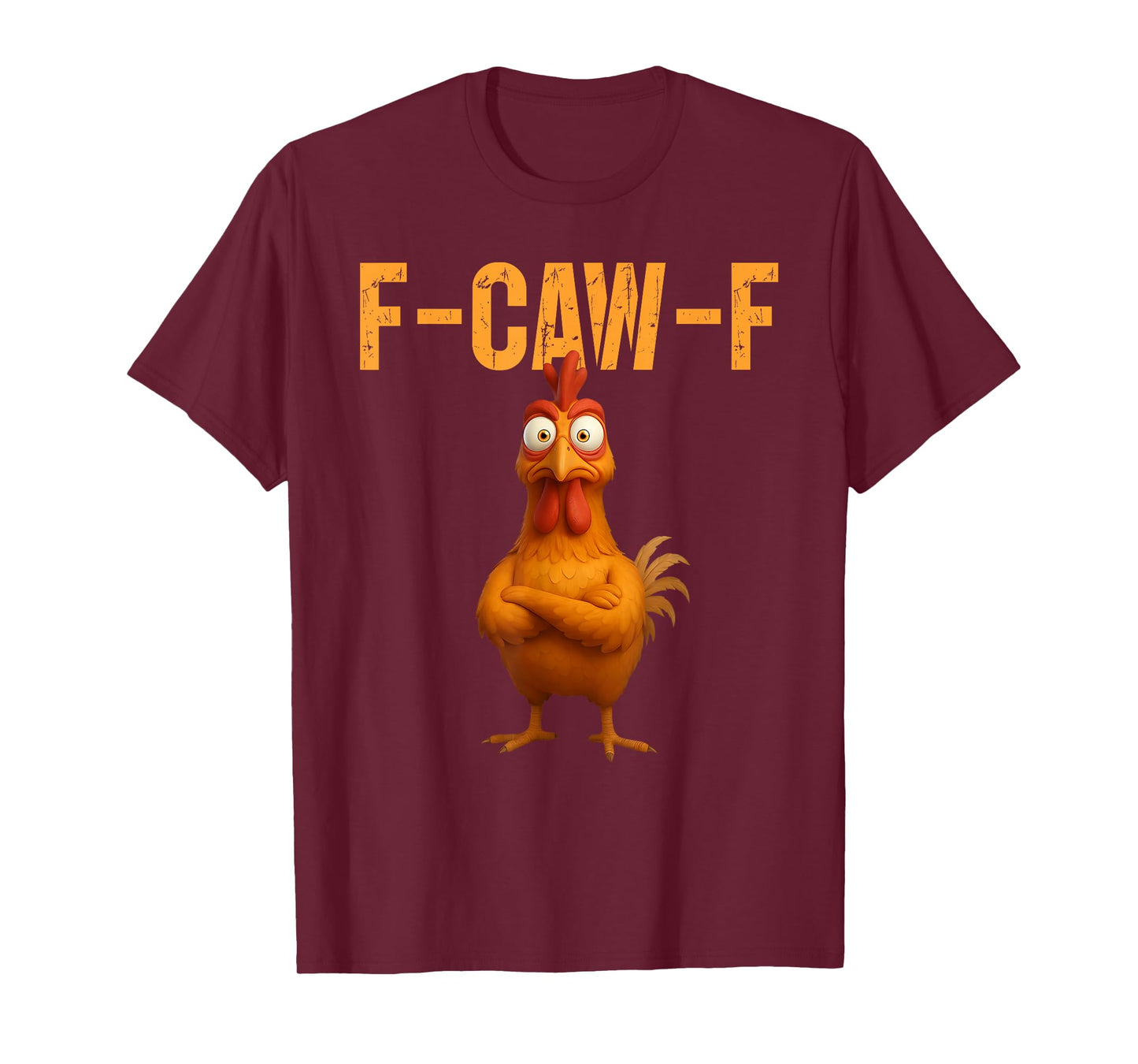Funny Chicken F-CAW-F Humor FCAWF Chicken Meme Halloween T-Shirt