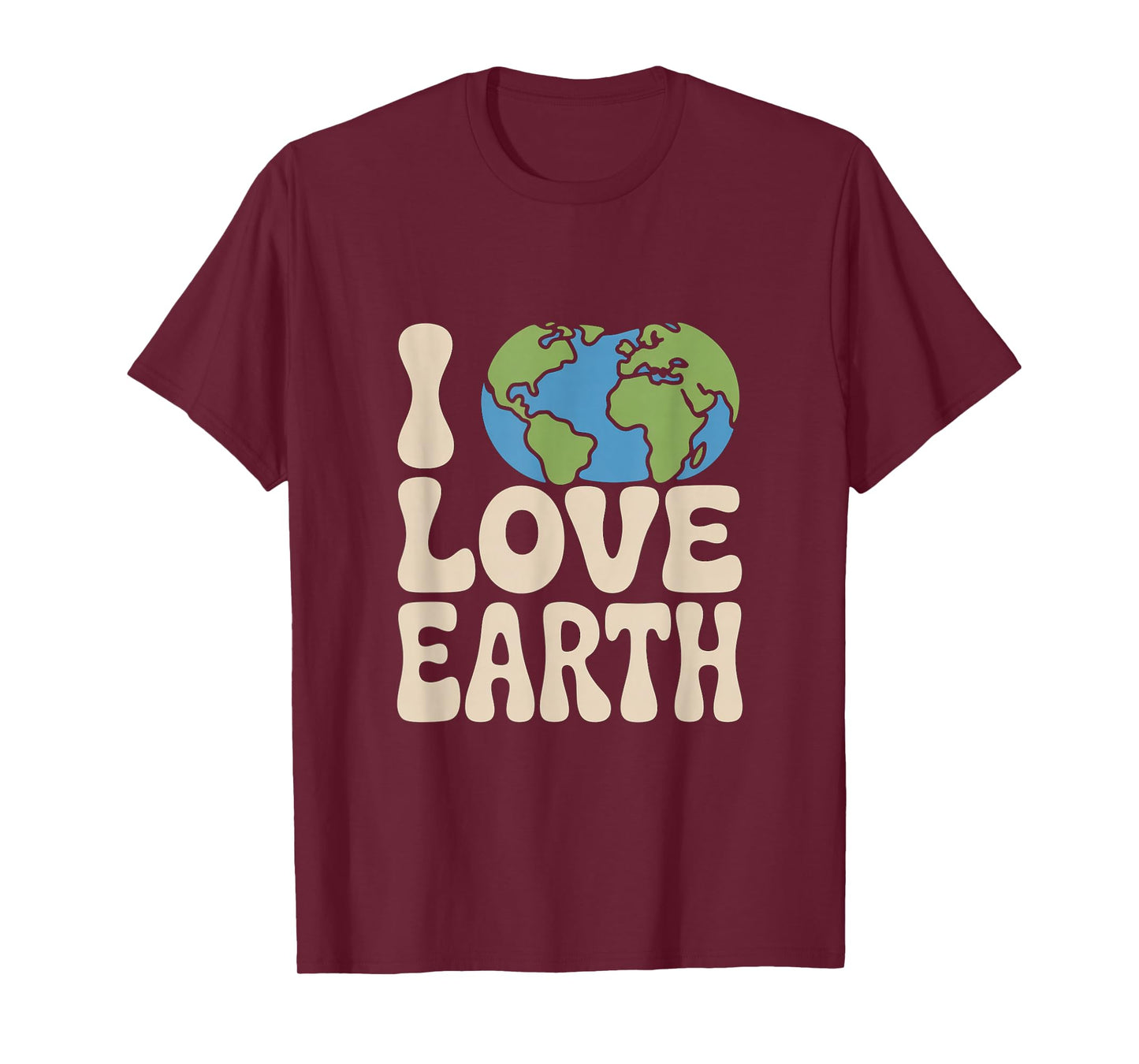 I Love Earth Eco Conservation Theme T-Shirt