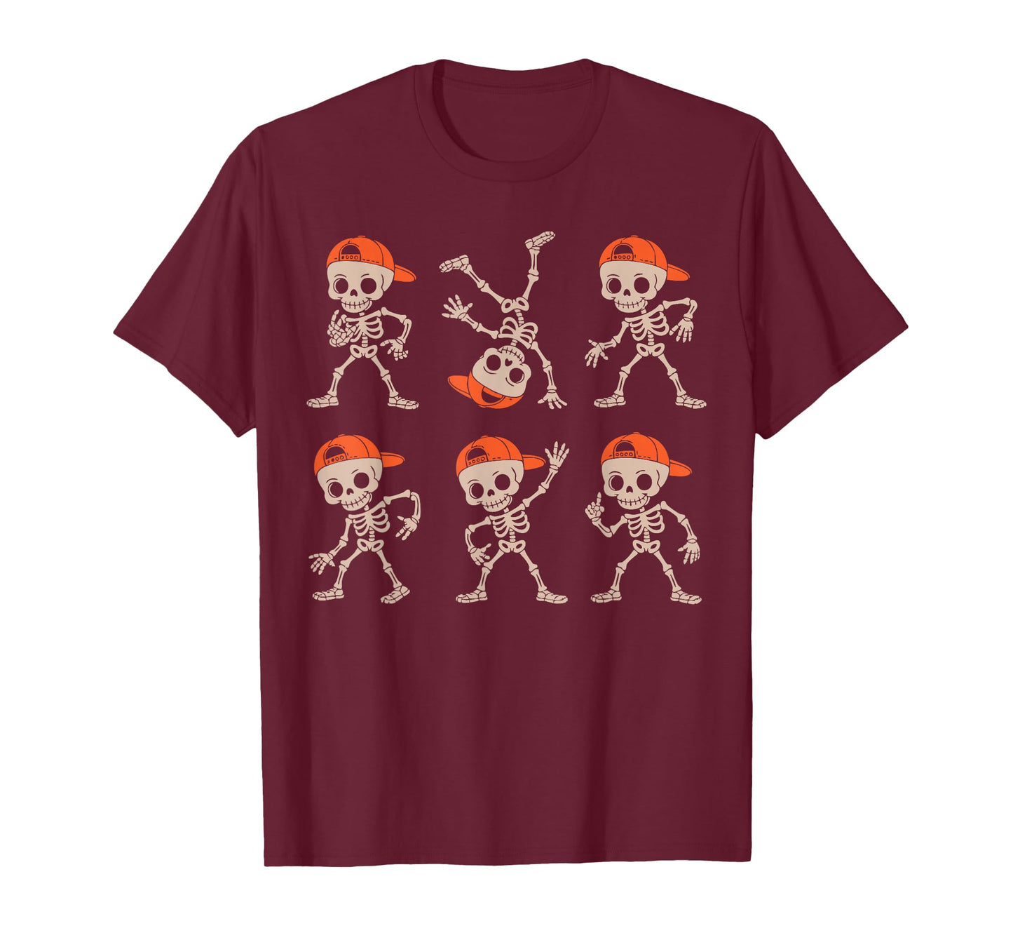 Halloween Shirt Boys Kids Toddler Dancing Skeleton Cap Funny T-Shirt
