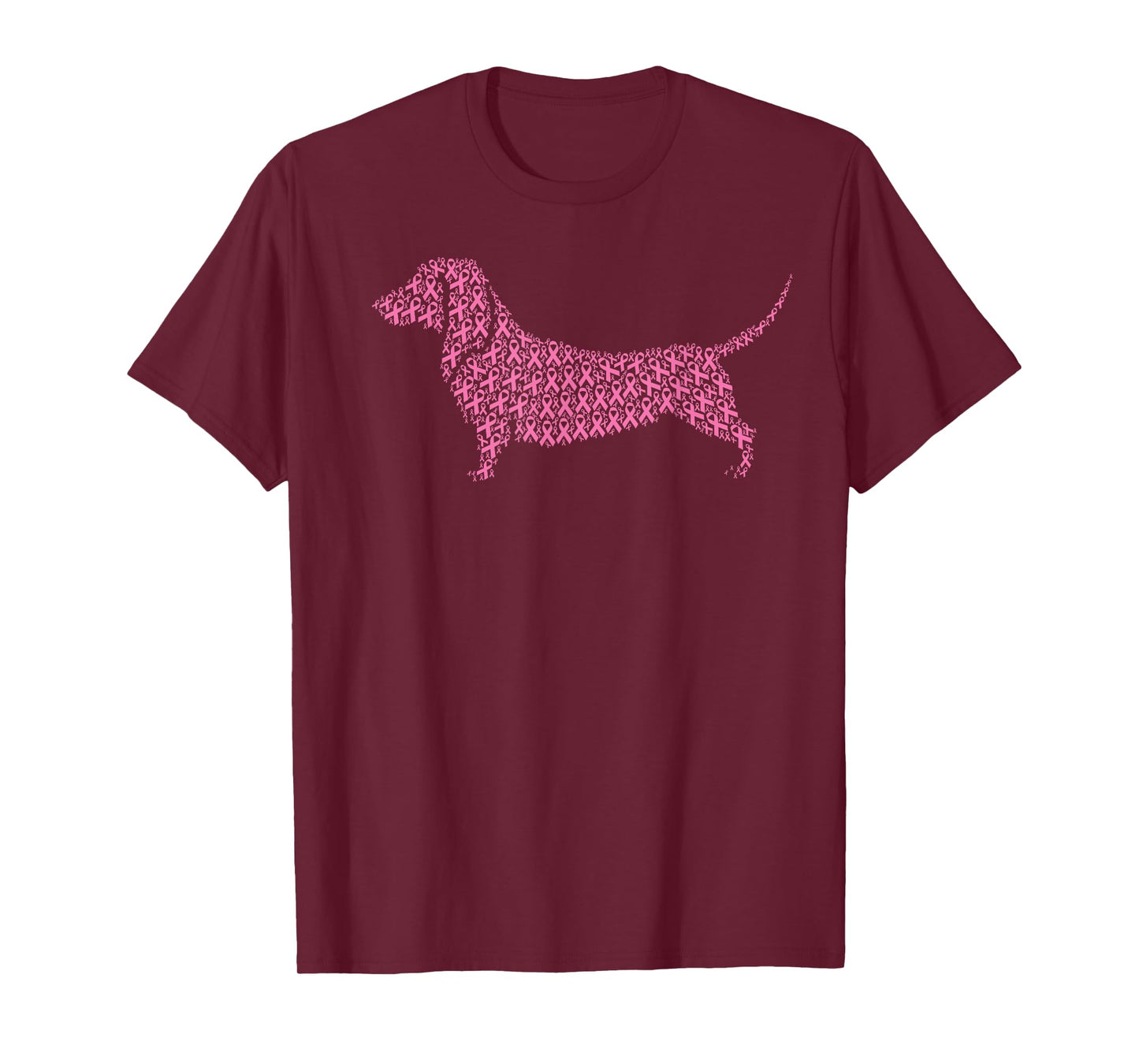 Breast Cancer Awareness Pink Ribbon & Survivor - Dachshund T-Shirt