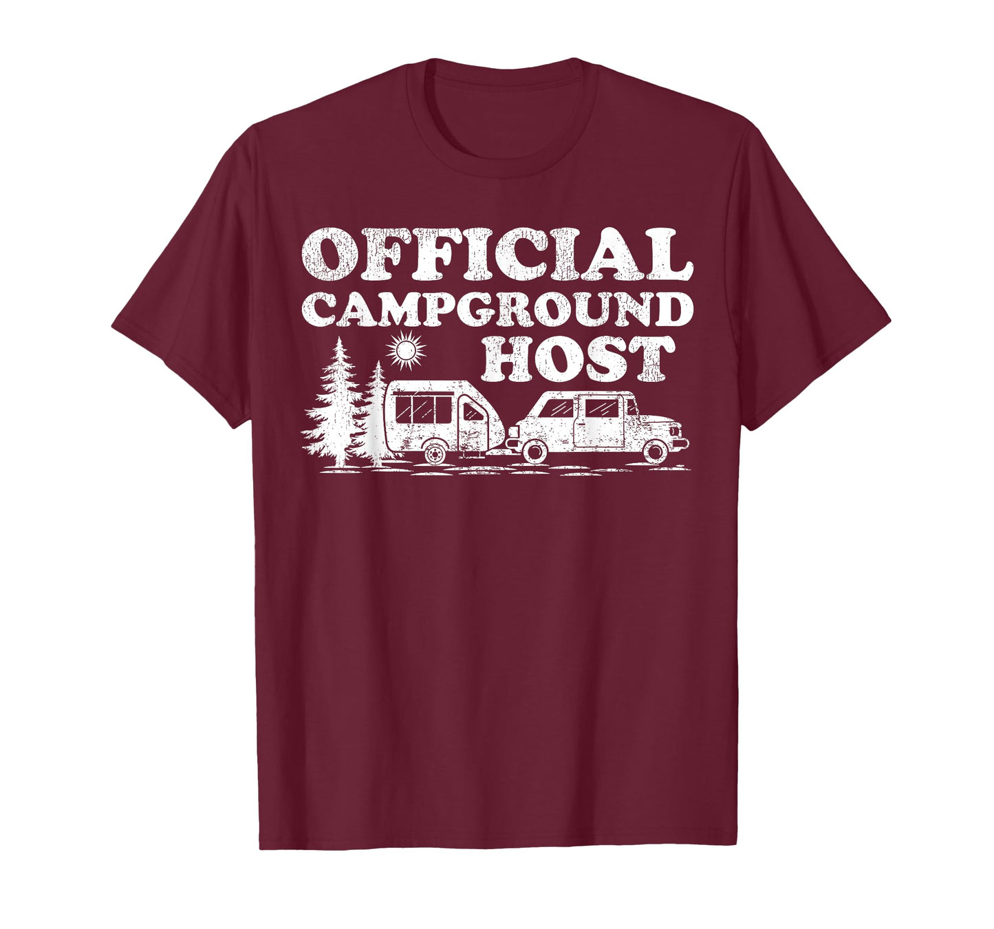 Funny RV Camping Volunteer Official Campground Host T-Shirt