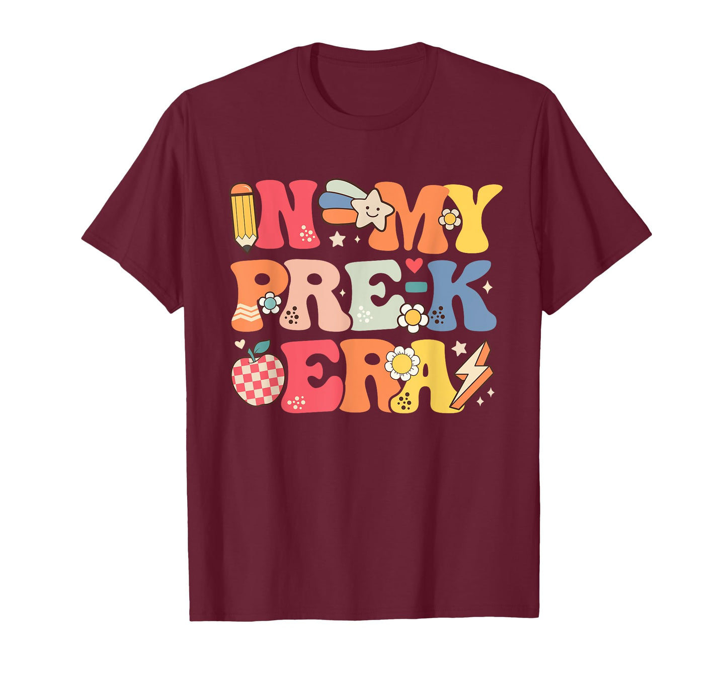 In My Pre-K Era Girl Back To School Cute PreSchool Teacher T-Shirt