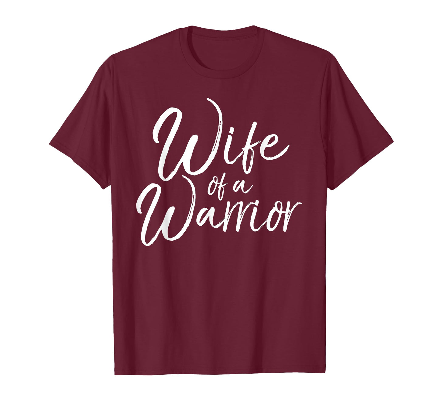 Husband Cancer Support Gift for Women Cute Wife of a Warrior T-Shirt