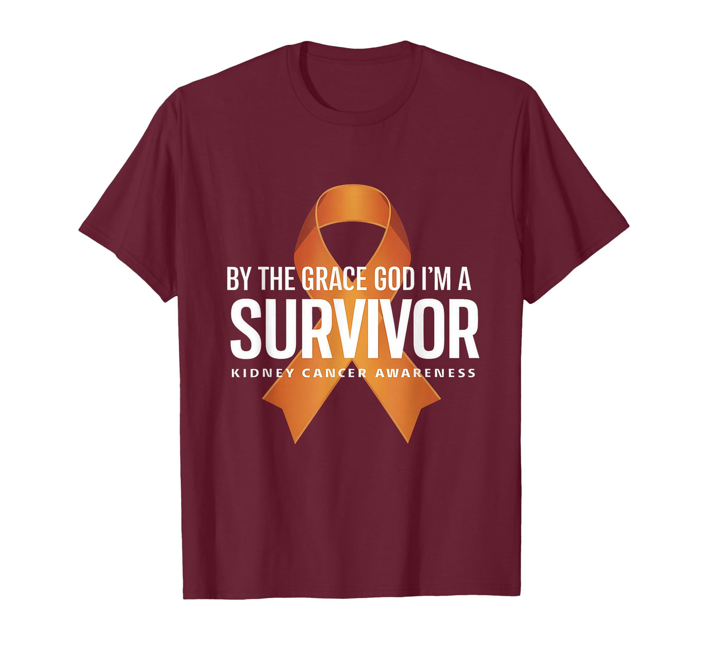 Kidney Cancer Survivor By The Grace God Kidney Awareness T-Shirt